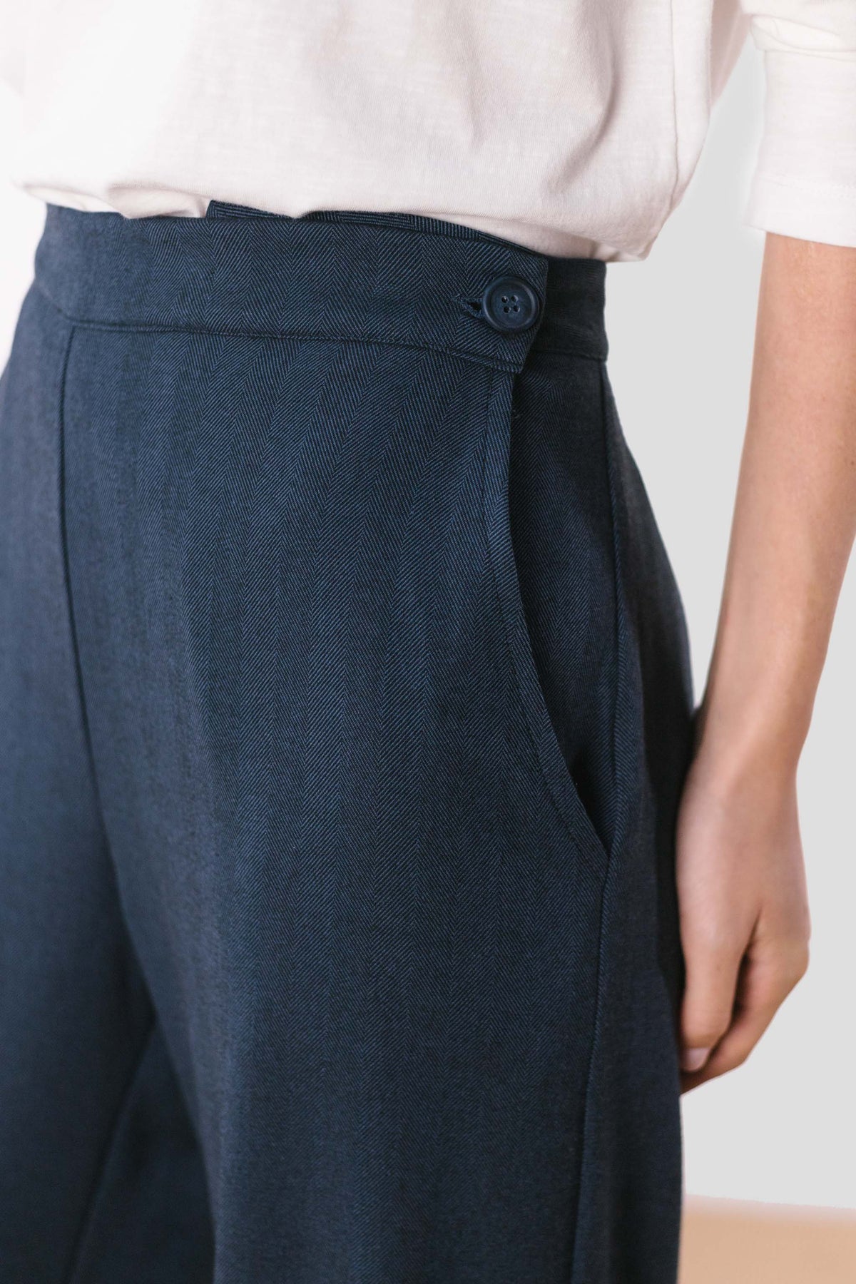 Pantalón Pan Producto Básico azul espiga – vista 2