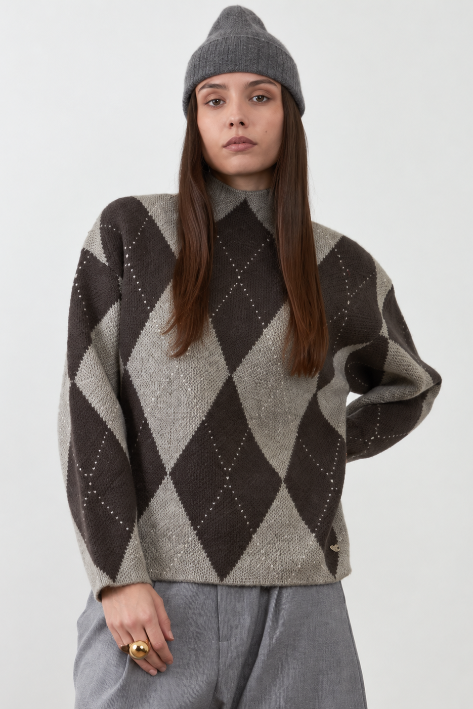 Jersey Orfeo Paris Zephirine rombos gris