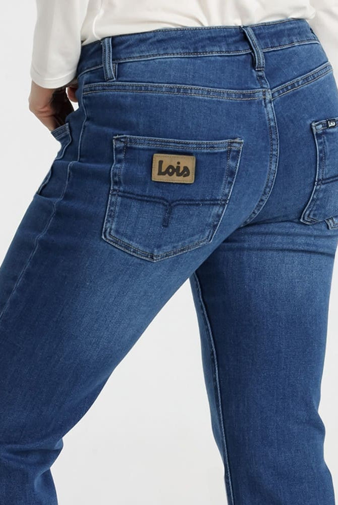 Jeans Lois Agata Magic bootcut royal blue – vista 2