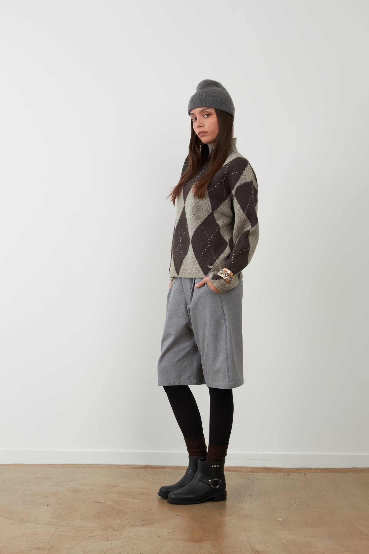 Jersey Orfeo Paris Zephirine rombos gris