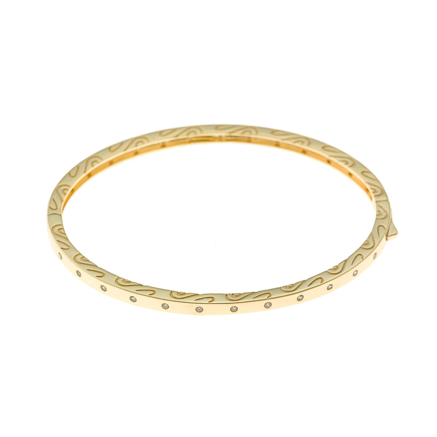 Pulsera salvatore plata rígida con cierre