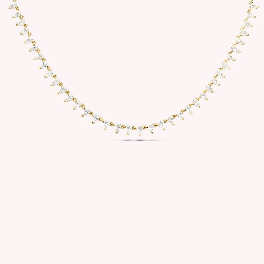 Collar agatha paris con circonitas blancas