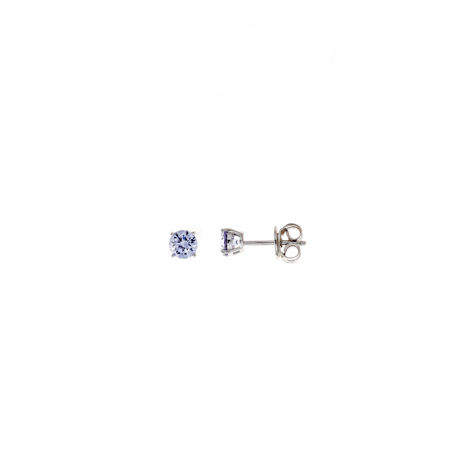 Pendientes salvatore plata con circonita lavanda