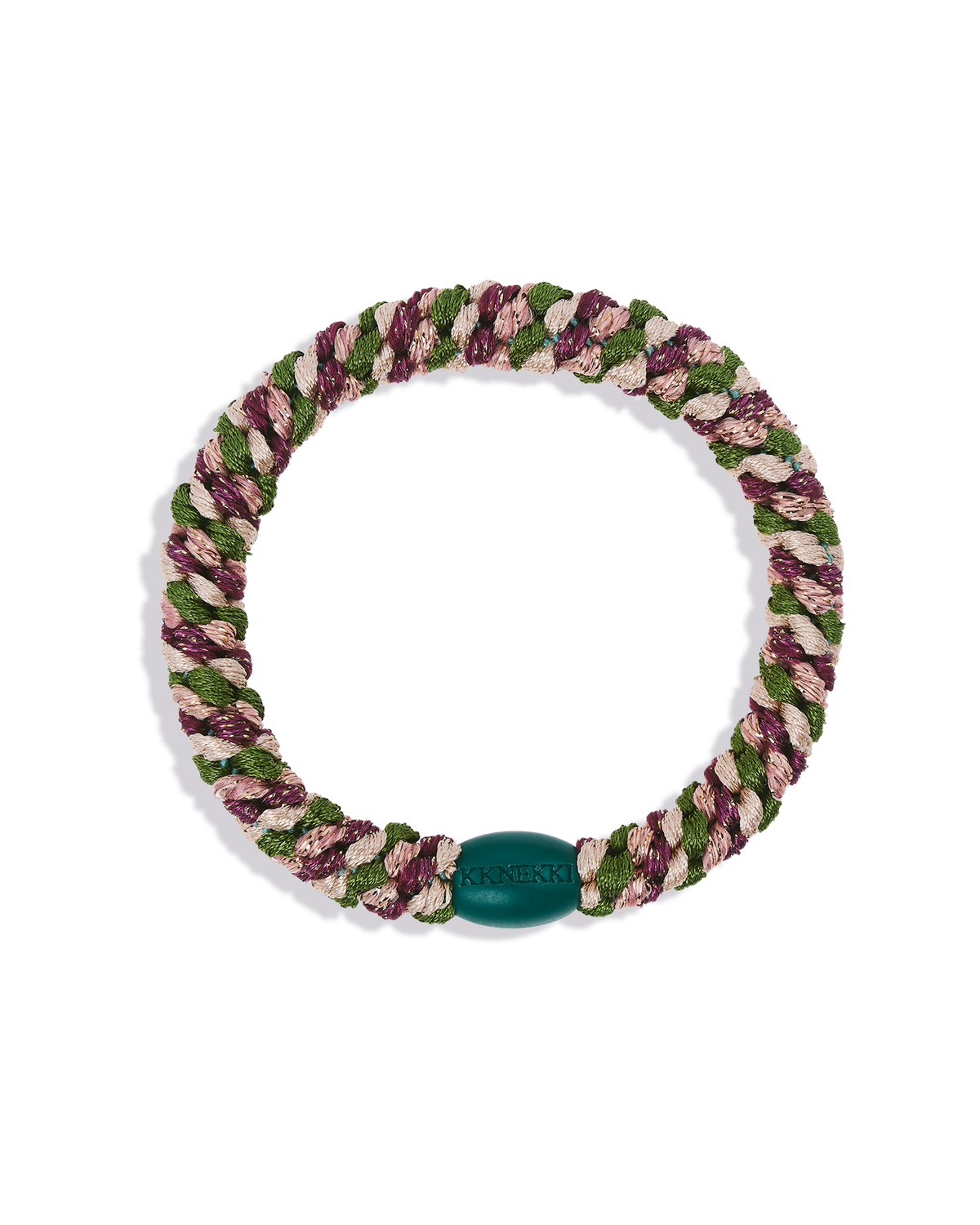 Goma de pelo KKNEKKI Mix Army Grape verde militar y morado uva
