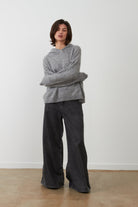 Jersey Orfeo Paris Farrah con capucha gris jaspeado