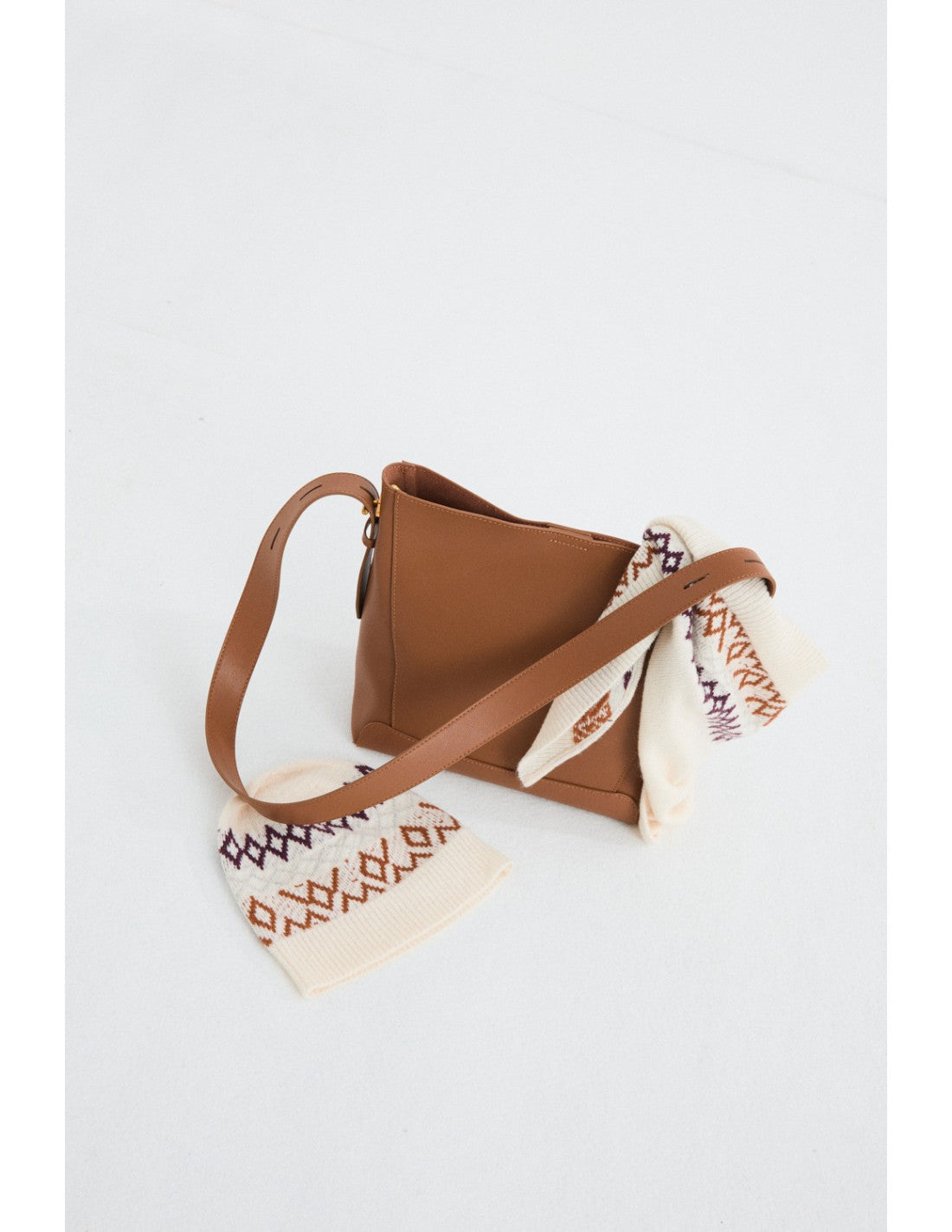 Bolso estructurado Mus & Bombon Sirena camel – vista 1