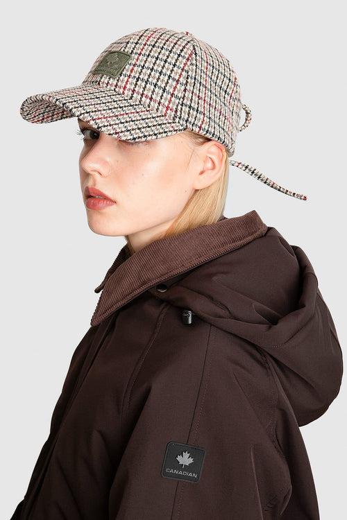 Gorra de franela de cuadros CANADIAN CLASSICS