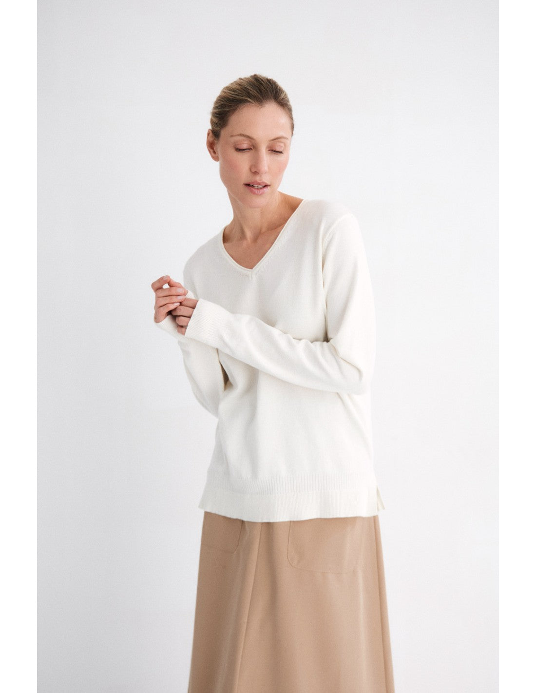 Jersey Mus & Bombon Eterna escote pico crudo – vista 1