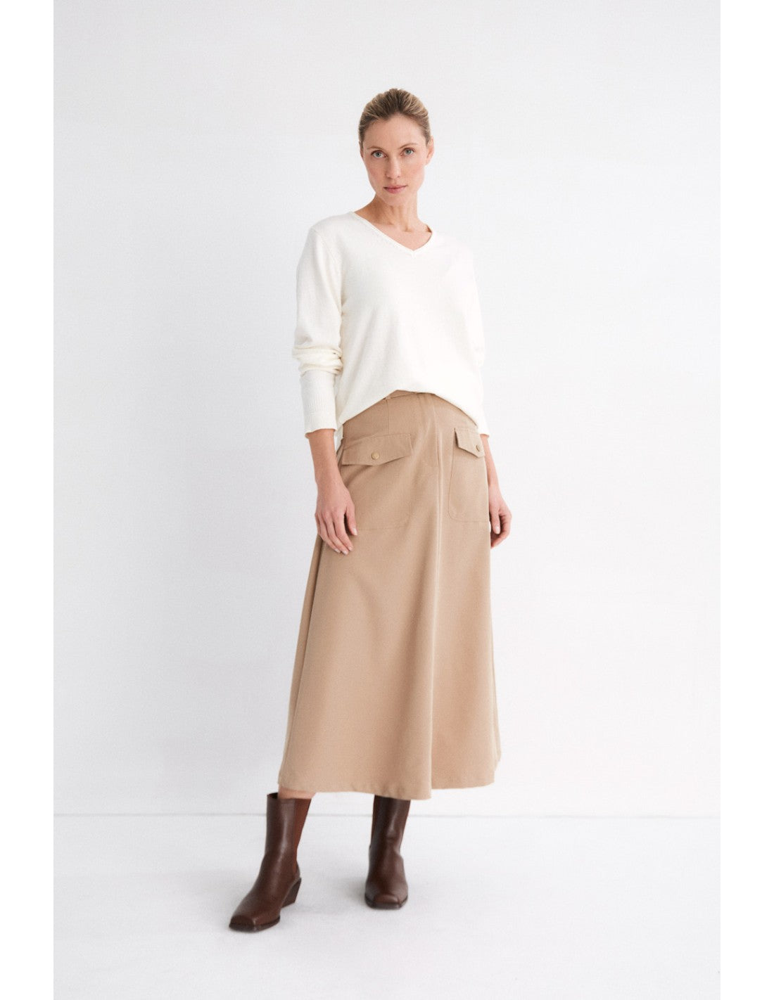 Jersey Mus & Bombon Eterna escote pico crudo – vista 2