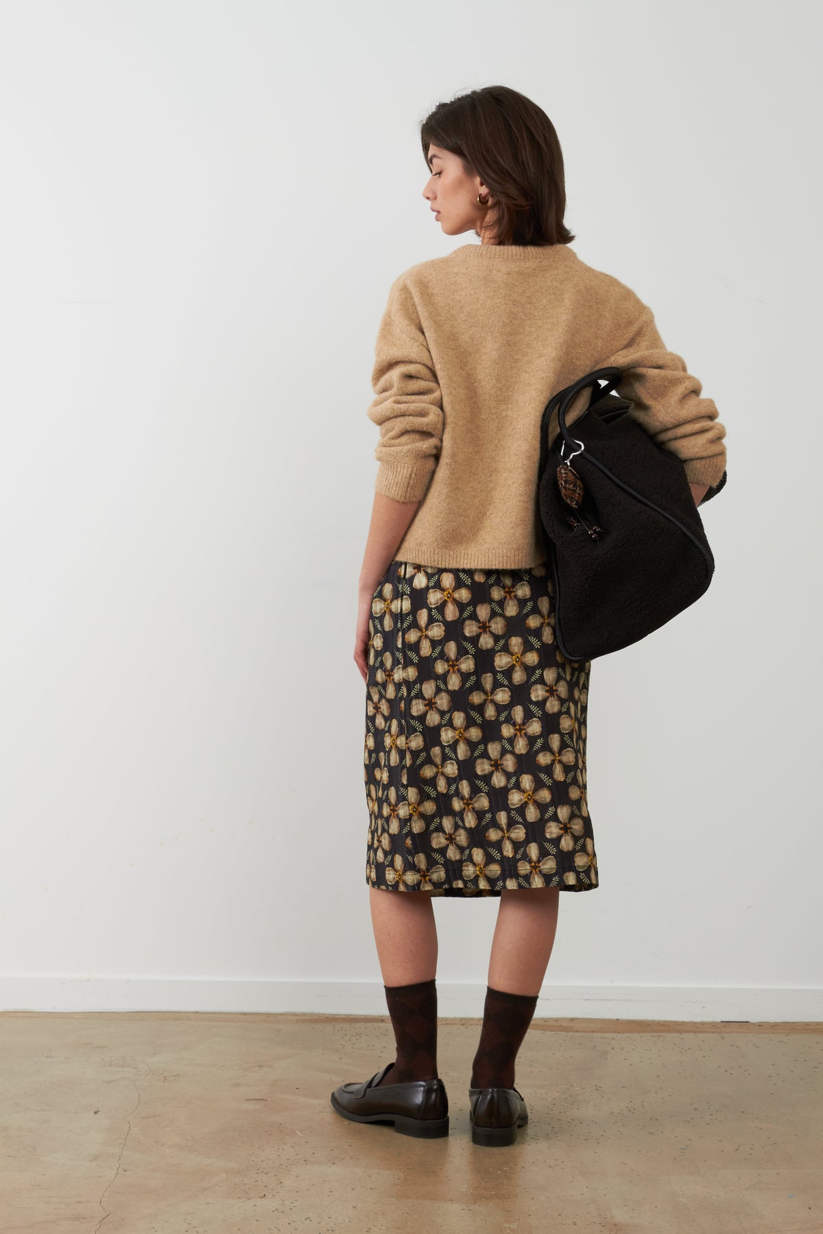 Falda midi Orfeo Paris Tifanny estampado botánico