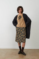 Falda midi Orfeo Paris Tifanny estampado botánico