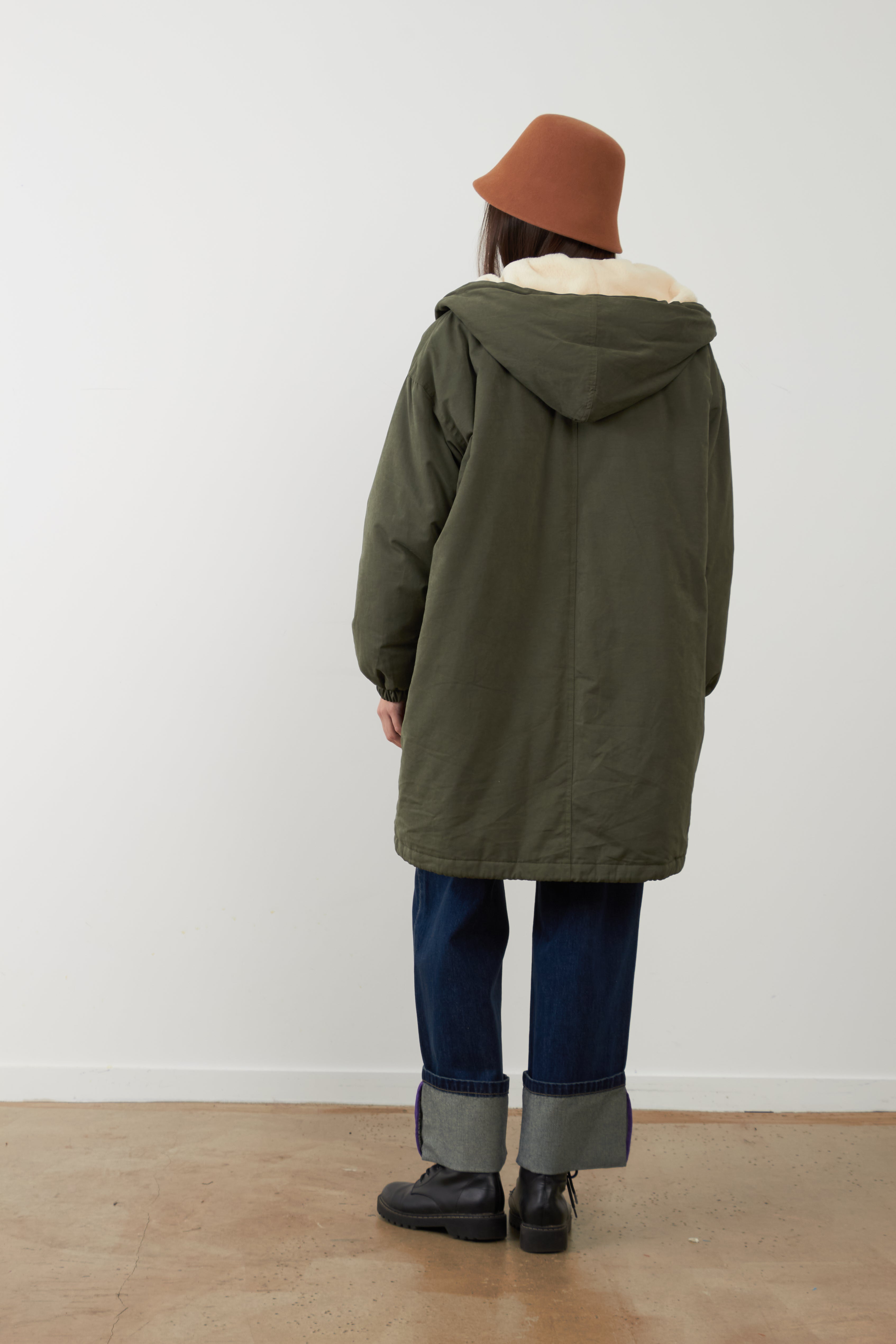 Parka Orfeo Paris Billy con capucha caqui
