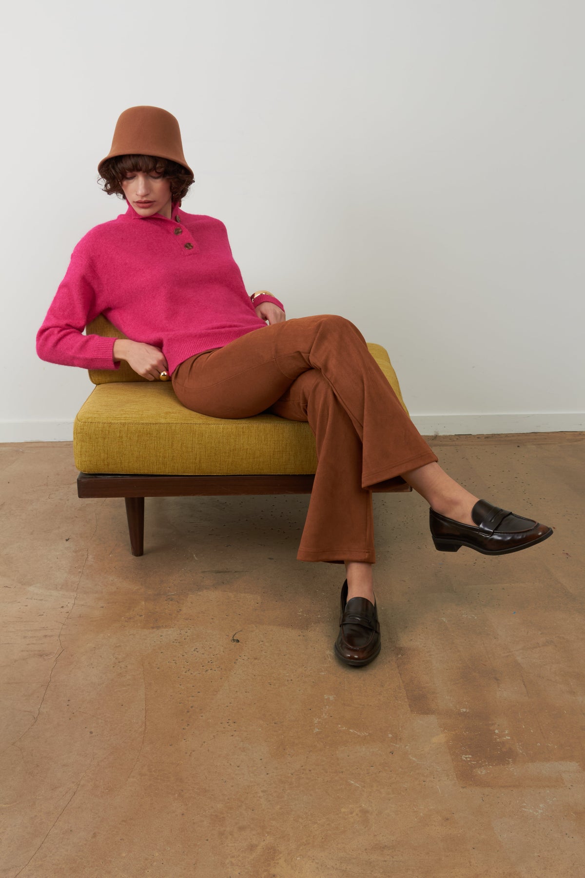 Pantalón Orfeo Paris Vickie bootcut camel