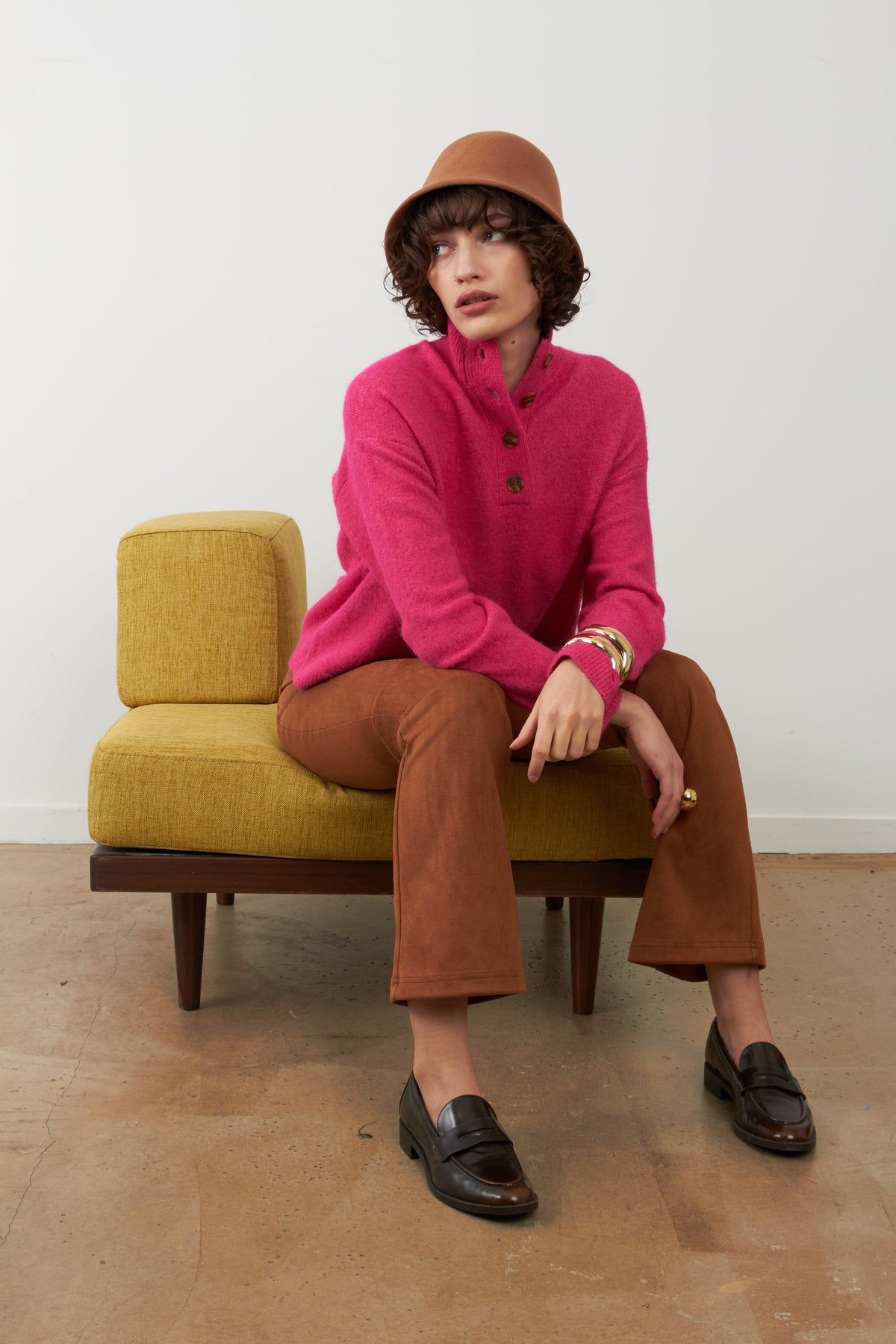 Pantalón Orfeo Paris Vickie bootcut camel