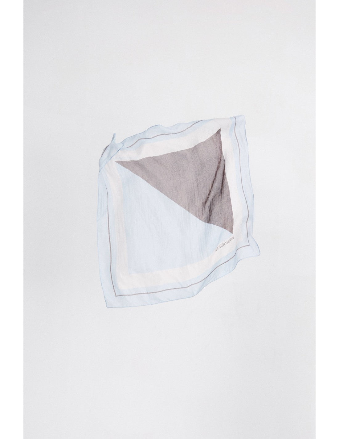 Pañuelo de seda Mus & Bombon Dryade azul – vista 2