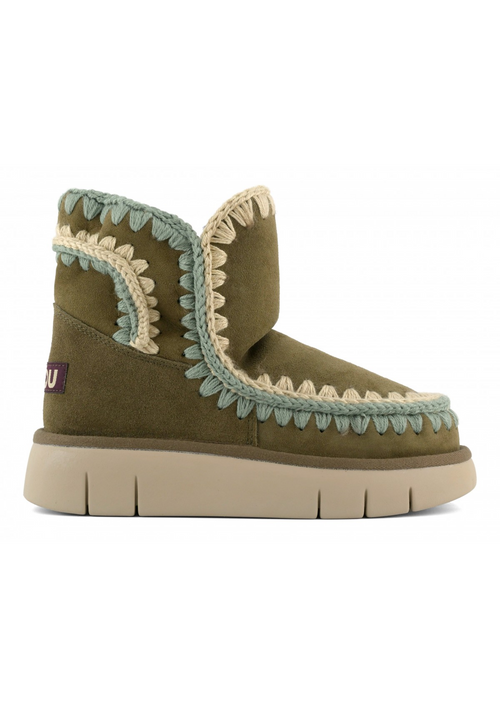 Botines MOU Bounce Boot Overstitching verde musgo