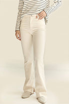 Pantalón mus&bombon fuco vaqueros beige acampanados